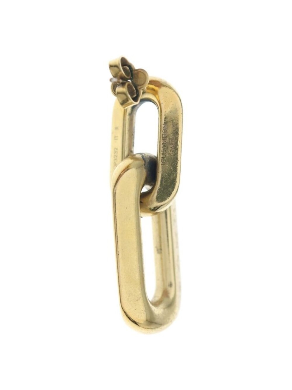 Louis Vuitton Book le Doreille Double Maillon PM Earrings Gold - Picture 2 of 6